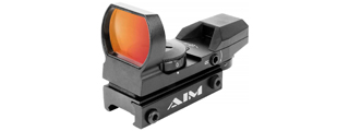 AIM Sports Dual Illuminated Panorama Red Dot Scope (Color: Black)