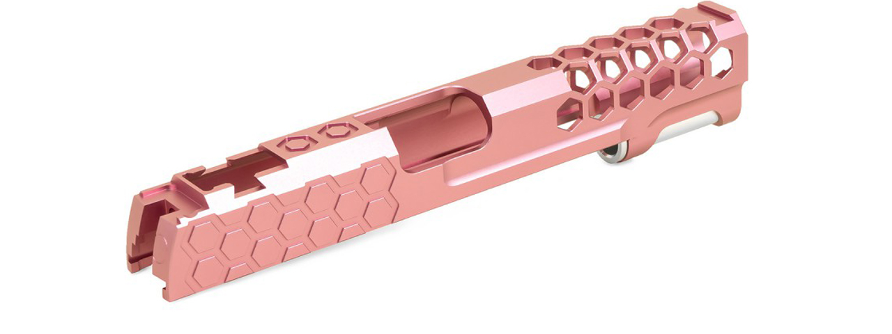 Airsoft Masterpiece EDGE Custom "Hive" Standard Slide for Hi-Capa/1911 (Color: Pink) - Click Image to Close