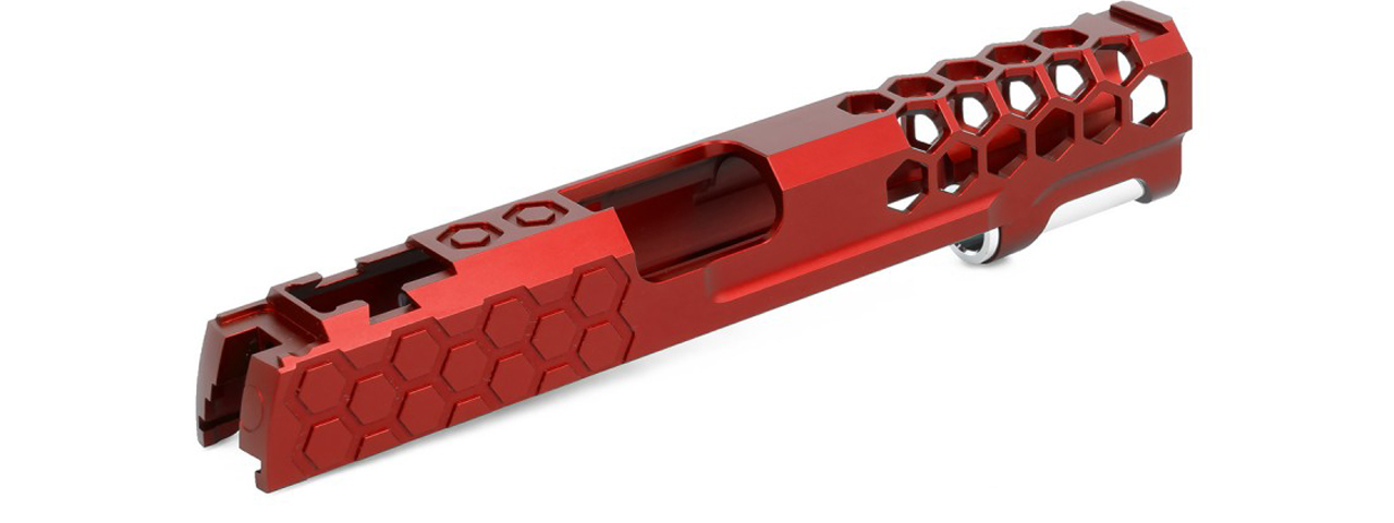 Airsoft Masterpiece EDGE Custom "Hive" Standard Slide for Hi-Capa/1911 (Color: Red) - Click Image to Close