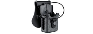 Amomax Tactical Hard Shell Radio Holder (Color: Black)