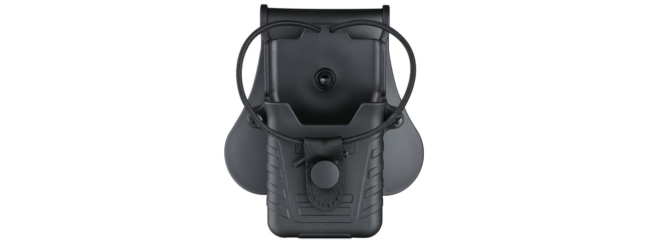 Amomax Tactical Hard Shell Radio Holder (Color: Black)