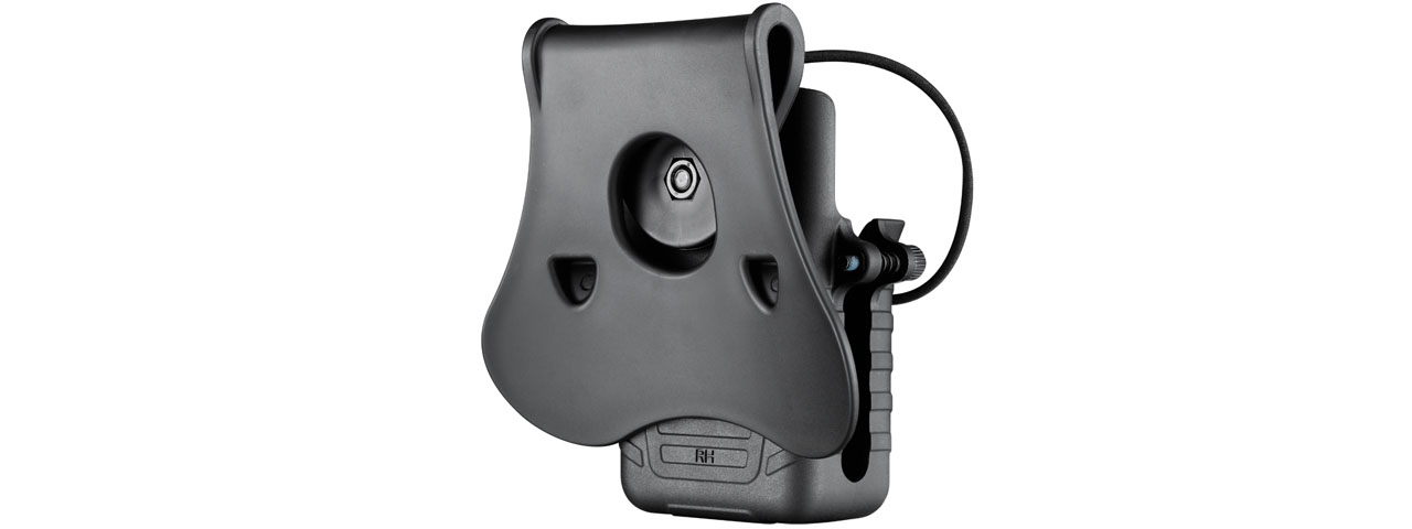 Amomax Tactical Hard Shell Radio Holder (Color: Black)