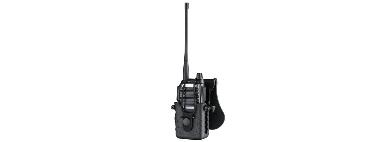 Amomax Tactical Hard Shell Radio Holder (Color: Black) - Click Image to Close