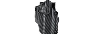 Amomax Multi-Fit Right Handed Tactical Holster (Color: Carbon Fiber/ Black)