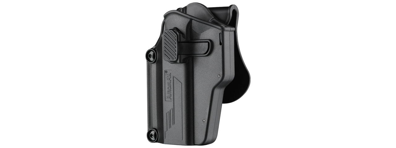 Amomax Multi-Fit Left Handed Tactical Holster (Color: Black)