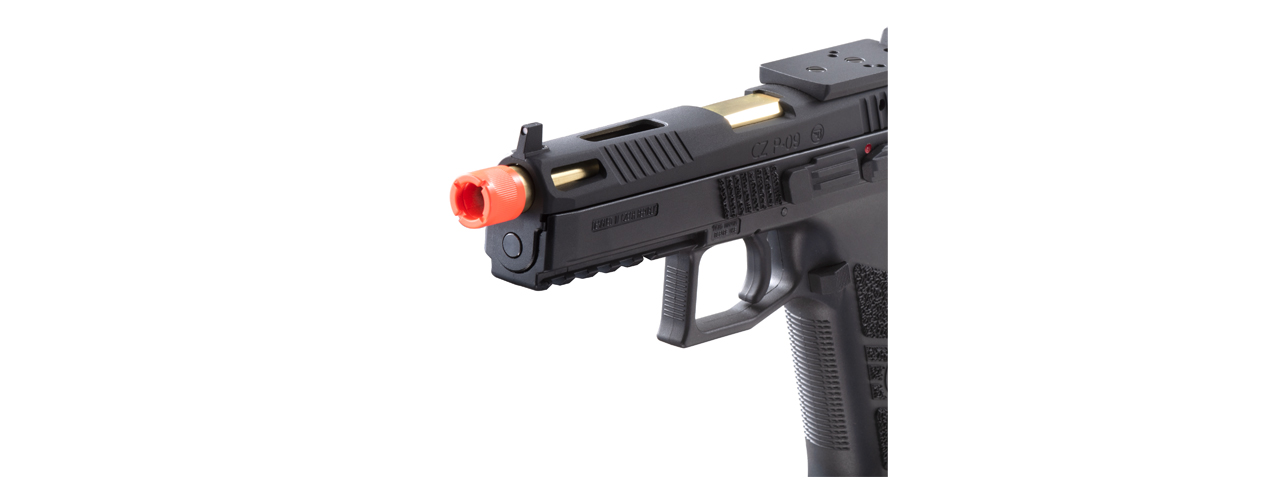 ASG CZ P-09 Optic Ready CO2 Blowback Pistol (Black) - Click Image to Close