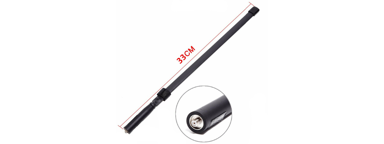 BaoFeng 28 inch Foldable Tactical Antenna (Color: Black) - Click Image to Close