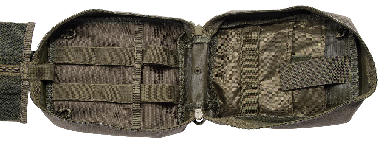 Lancer Tactical Admin Pouch w/ Molle (Color: OD Green) - Click Image to Close
