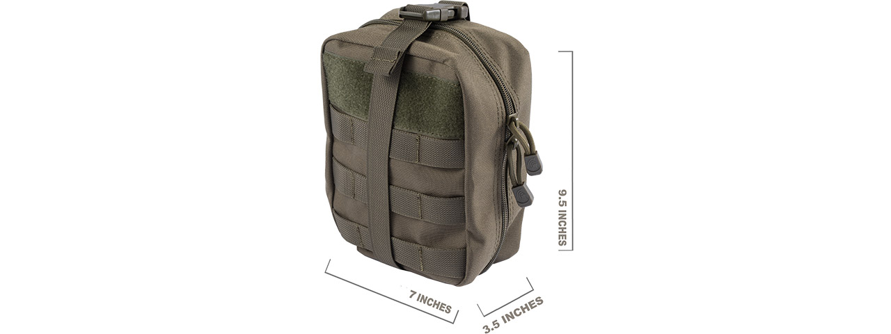 Lancer Tactical Admin Pouch w/ Molle (Color: OD Green)