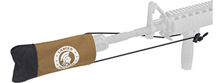 Lancer Tactical Airsoft Barrel Cover w/ Bungee Cord (Color: Tan)