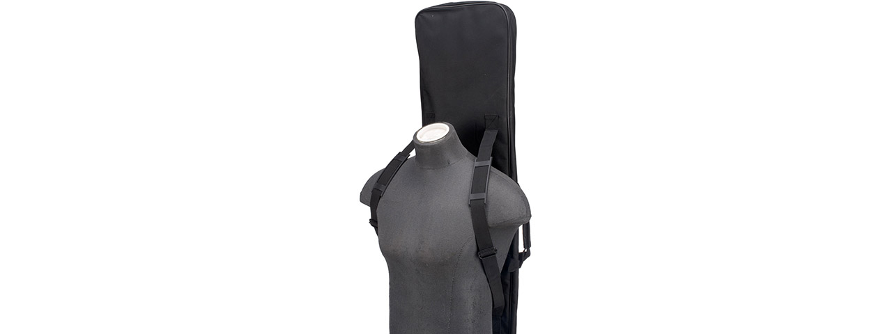 Lancer Tactical 1000D Nylon Polymer 47" Gun Bag (Color: Black) - Click Image to Close