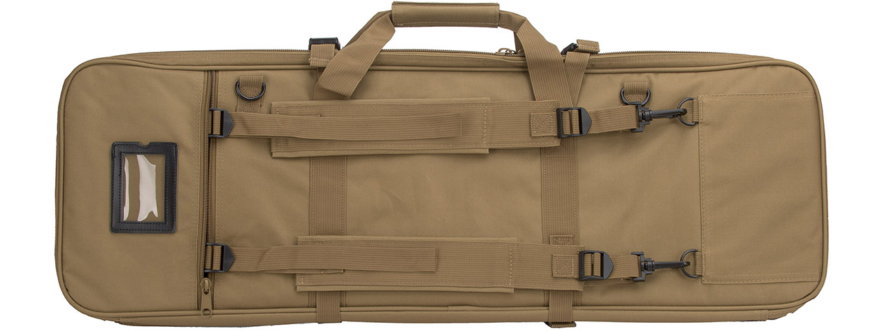 Lancer Tactical 1000D Nylon Polymer 32" Rifle Bag (Color: Tan) - Click Image to Close