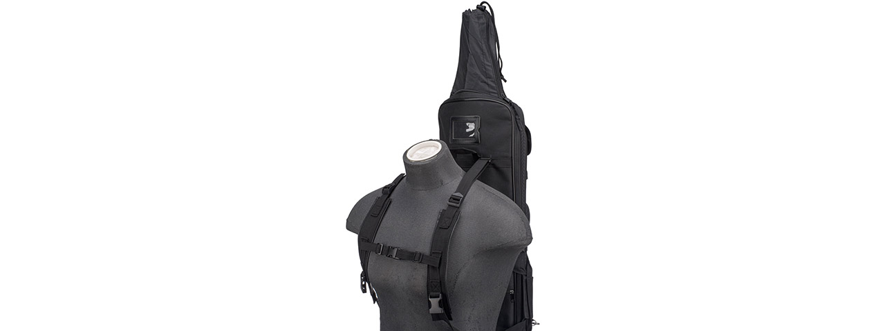 Lancer Tactical 1000D Nylon Polymer 38" Rifle Bag (Color: Black)