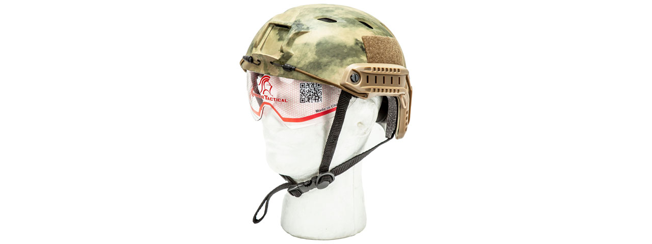 Lancer Tactical Airsoft Tactical BJ Type Basic Visor Helmet (Color: AT) - Click Image to Close