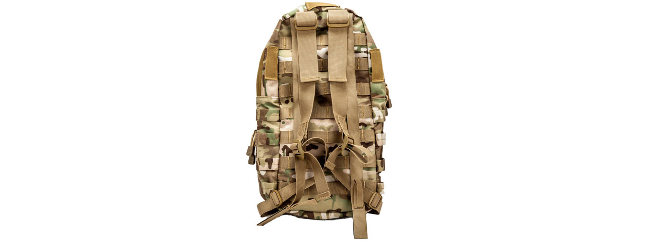 Lancer Tactical 1000D Nylon Airsoft Molle Hydration Backpack (Color: Multi-Camo) - Click Image to Close