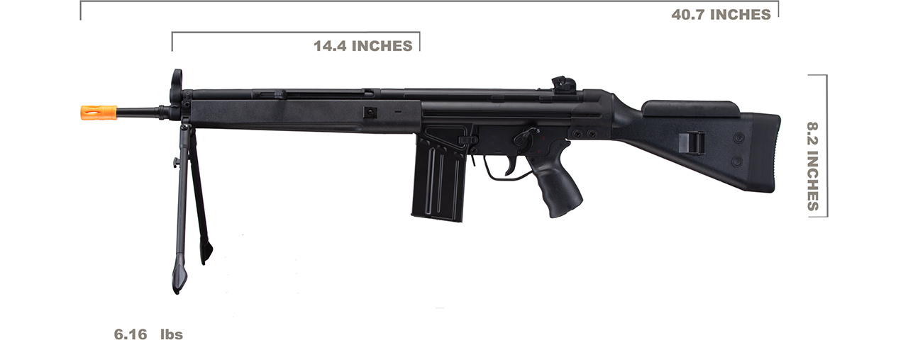 Classic Army G3-SG1 Airsoft AEG (Black) - Click Image to Close