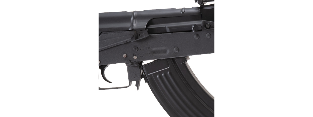 Double Bell AK74 Full Metal Airsoft Rifle w/ Wood Furniture (Color: Black) - Click Image to Close