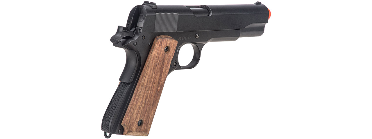 DOUBLE BELL M1911A1 GAS BLOWBACK AIRSOFT PISTOL - LOW VELOCITY(BLACK) - Click Image to Close