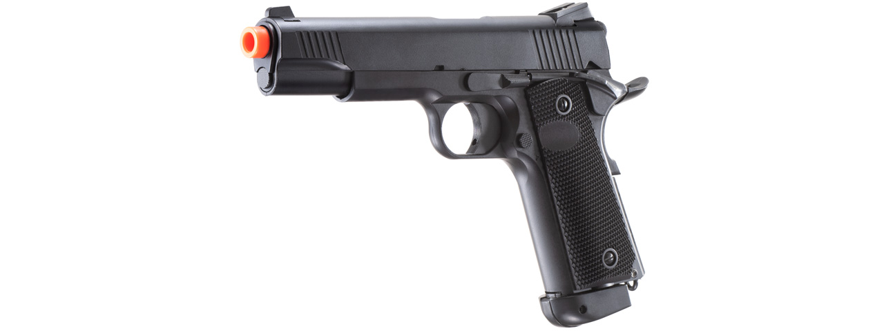 Double Bell 1911 CO2 Airsoft Pistol (Color: Black) - Click Image to Close