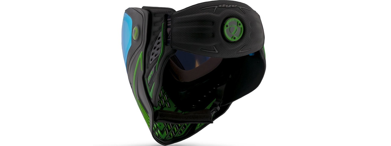 Dye i5 Pro Airsoft Full Face Mask (Color: Emerald/Lime 2.0)