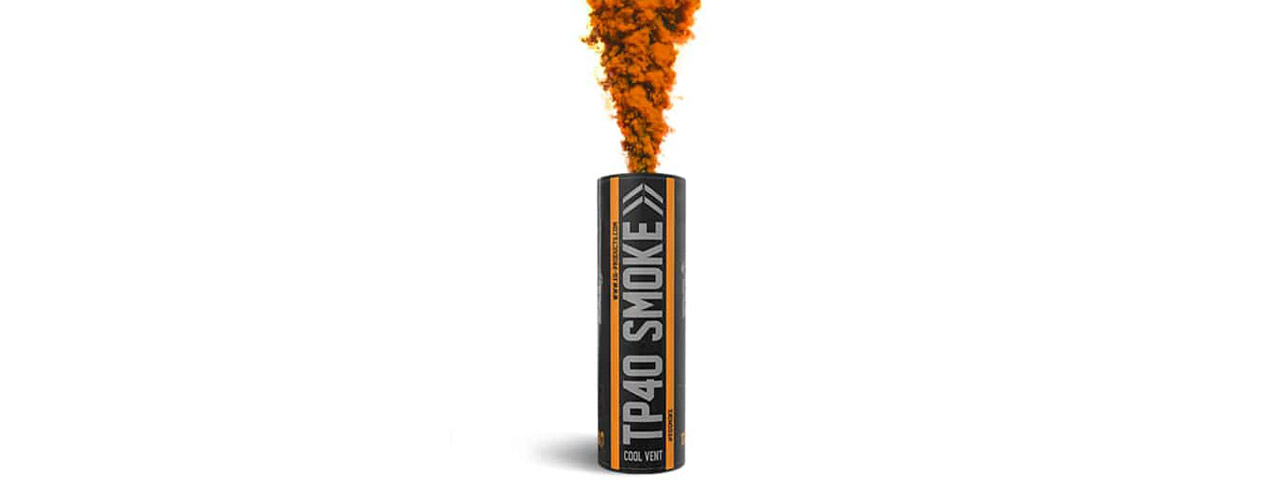 Enola Gaye Top Pull Orange Airsoft Smoke Grenade (Pack of 5) - Click Image to Close