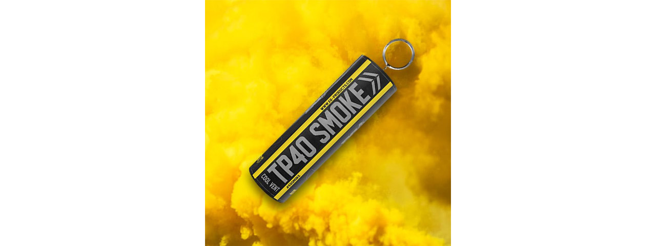 Enola Gaye Top Pull Yellow Airsoft Smoke Grenade (Pack of 5) - Click Image to Close