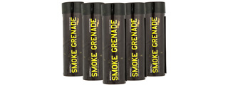 Enola Gaye Pack of 5 WP40 High Output Airsoft Wire Pull Smoke Grenade (Color: Yellow)