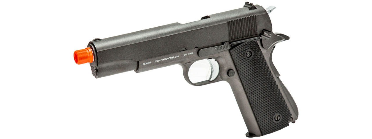 WellFire 1911 CO2 Gas Blowback Airsoft Pistol (Color: Gun Metal Gray) - Click Image to Close