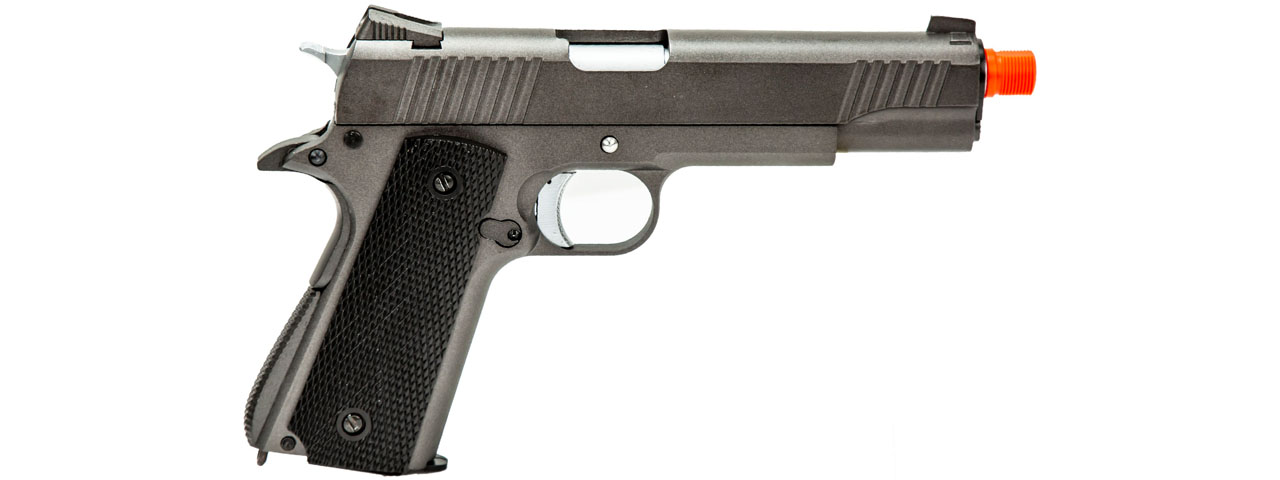 WellFire Tactical 1911 CO2 Gas Blowback Airsoft Pistol (Color: Gun Metal Gray) - Click Image to Close