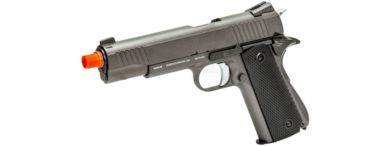 WellFire Tactical 1911 CO2 Gas Blowback Airsoft Pistol (Color: Gun Metal Gray)