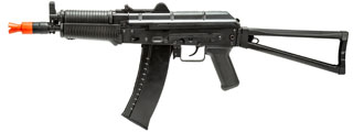 WellFire AK74 Co2 Blowback Airsoft Rifle with Skeleton Stock (Color: Black)