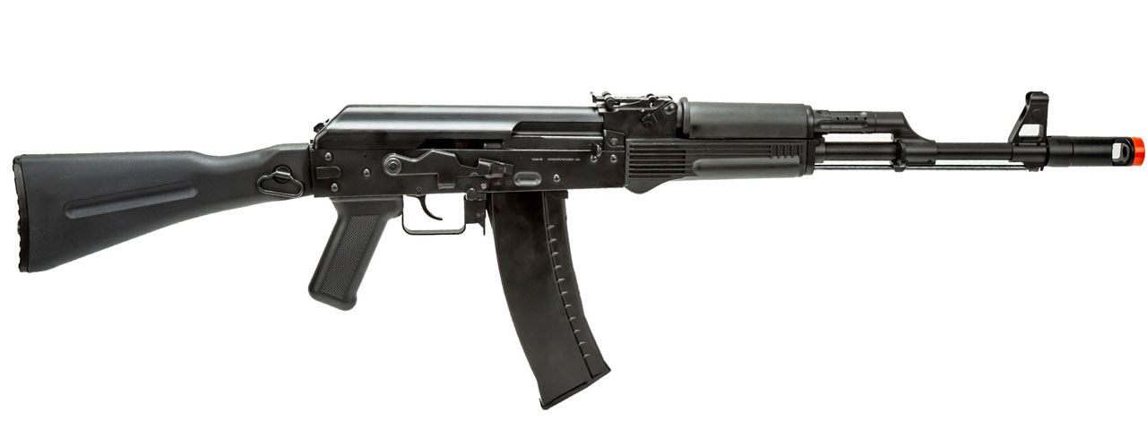 WellFire AK74 Co2 Blowback Airsoft Rifle with Folding Stock (Color: Black) - Click Image to Close