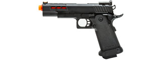 Golden Eagle 3342 OTS .45 Hi-Capa Gas Blowback Pistol w/ Ported Slide (Color: Black / Red Barrel)