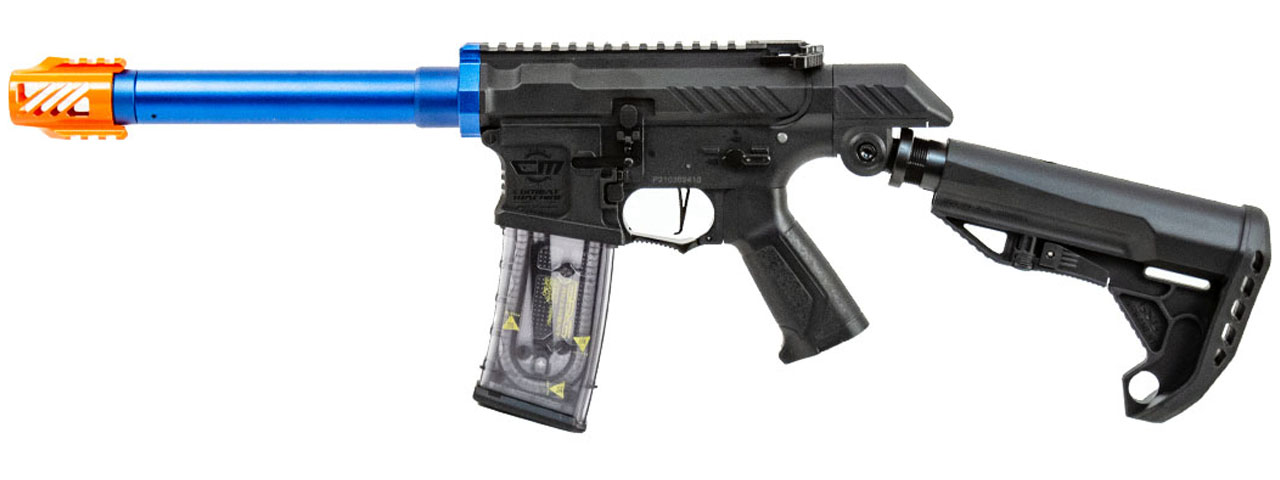 G&G SSG-1 USR Airsoft AEG Rifle w/ Variable Angle Stock and ETU Mosfet (Color: Blue) - Click Image to Close