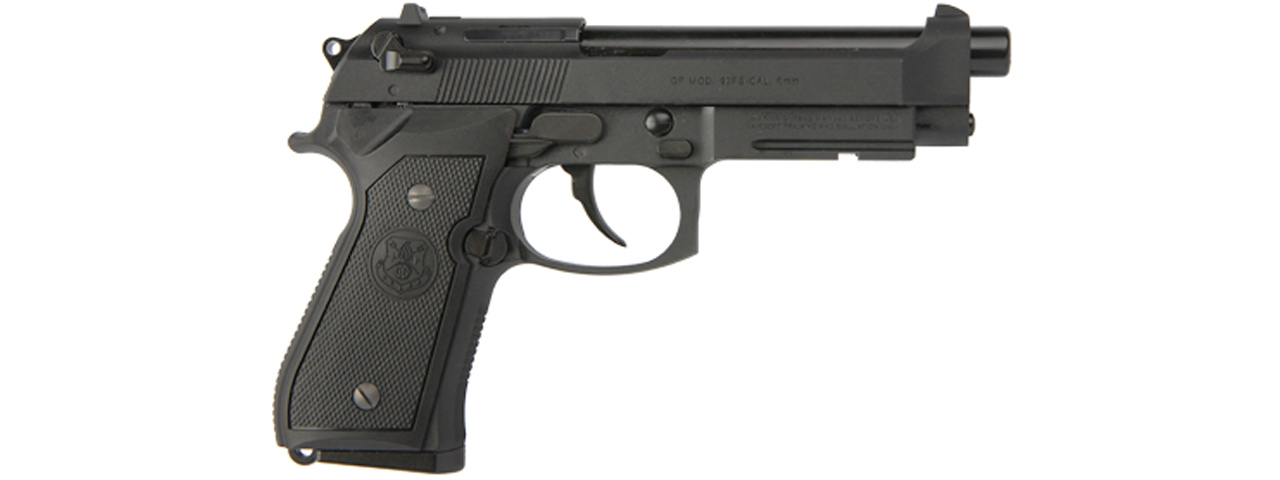 G&G Full Metal M92F Gas Blowback Airsoft M9 Pistol (Color: Black) - Click Image to Close