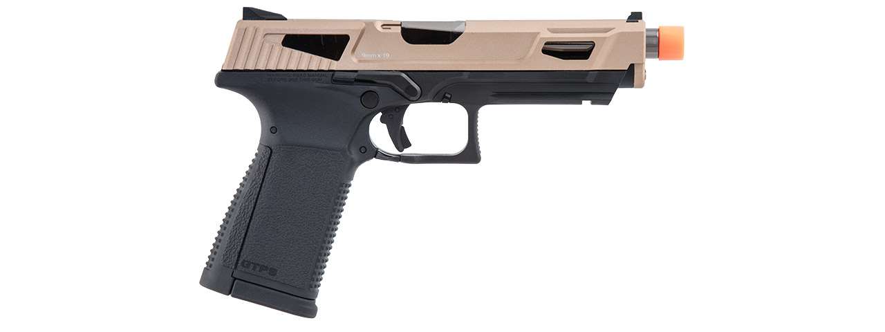G&G GTP9 MS Gas Blowback Airsoft Pistol (Color: Black / Desert Tan)