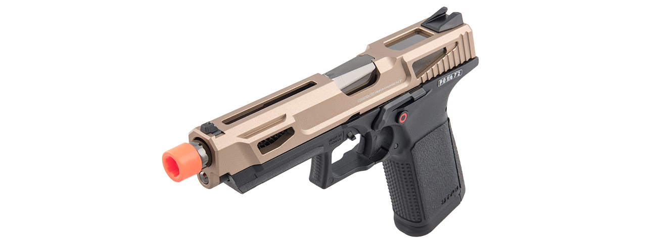 G&G GTP9 MS Gas Blowback Airsoft Pistol (Color: Black / Desert Tan) - Click Image to Close