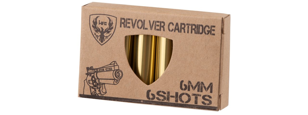 HFC Revolver BB Shells for Gas Powered Airsoft Revolvers (Pack of 6)