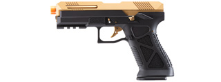 HFC HG-282ASGB Tactical Gas Blowback Pistol (Color: Black / Gold)