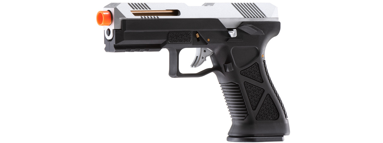 HFC HG-282ASSB Tactical Gas Blowback Pistol (Color: Black / Silver)