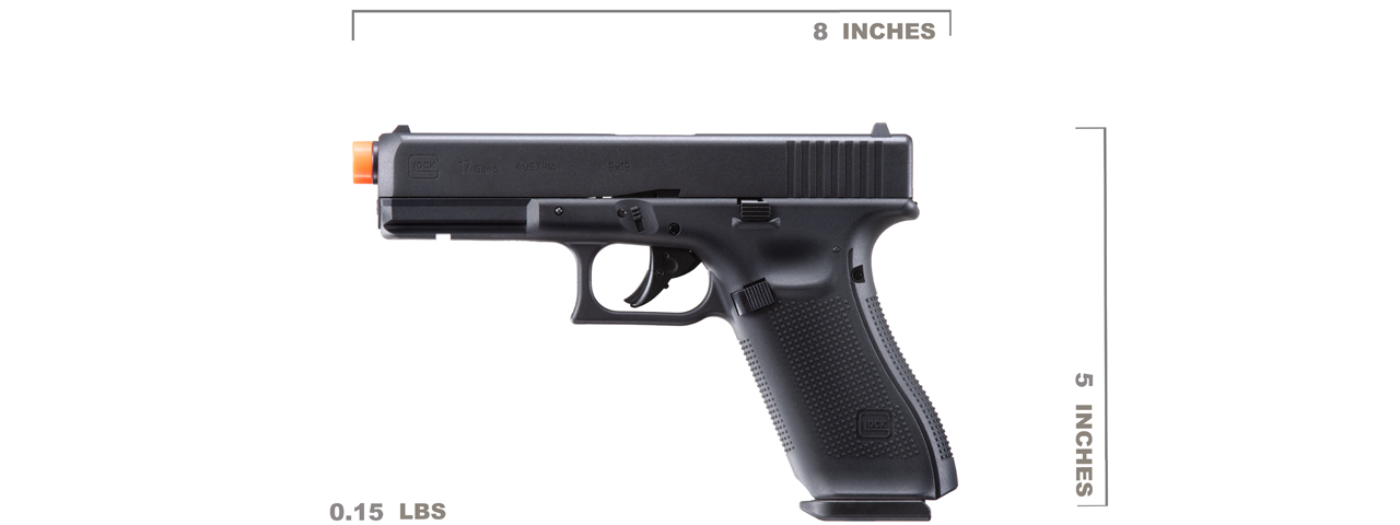 Umarex Elite Force Glock 17 Gen 5 CO2 Half Blowback Airsoft Pistol (Black) - Click Image to Close