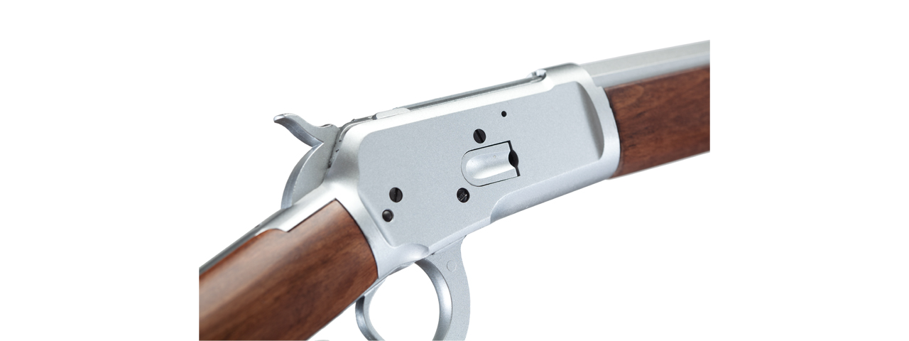 Atlas Custom Works M1873 "Mares Leg" Lever Action Airsoft Green Gas Rifle (Color: Silver)