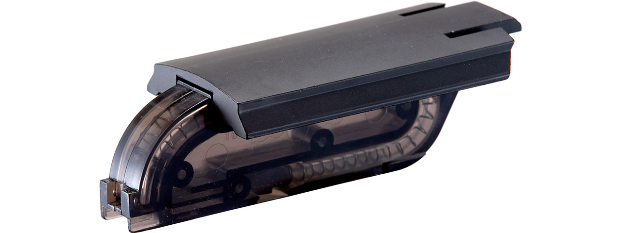 Atlas Custom Works M1 Garand 42 Round Mid Capacity Airsoft AEG Magazine (Color: Translucent Black) - Click Image to Close