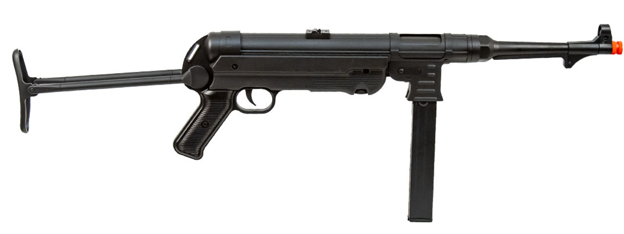 UK Arms M40P WWII Full Metal Machine Pistol AEG (Color: Black & Imitation Wood) - Click Image to Close