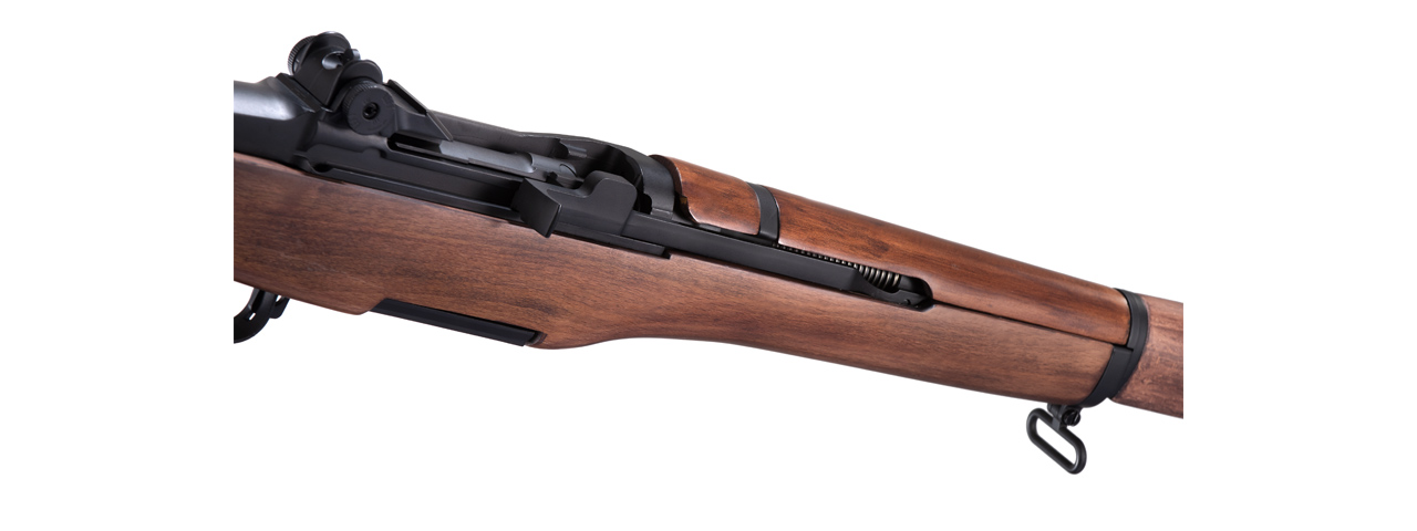 Atlas Custom Works Full Size M1 Garand Airsoft AEG with Real Wood Furniture - Click Image to Close