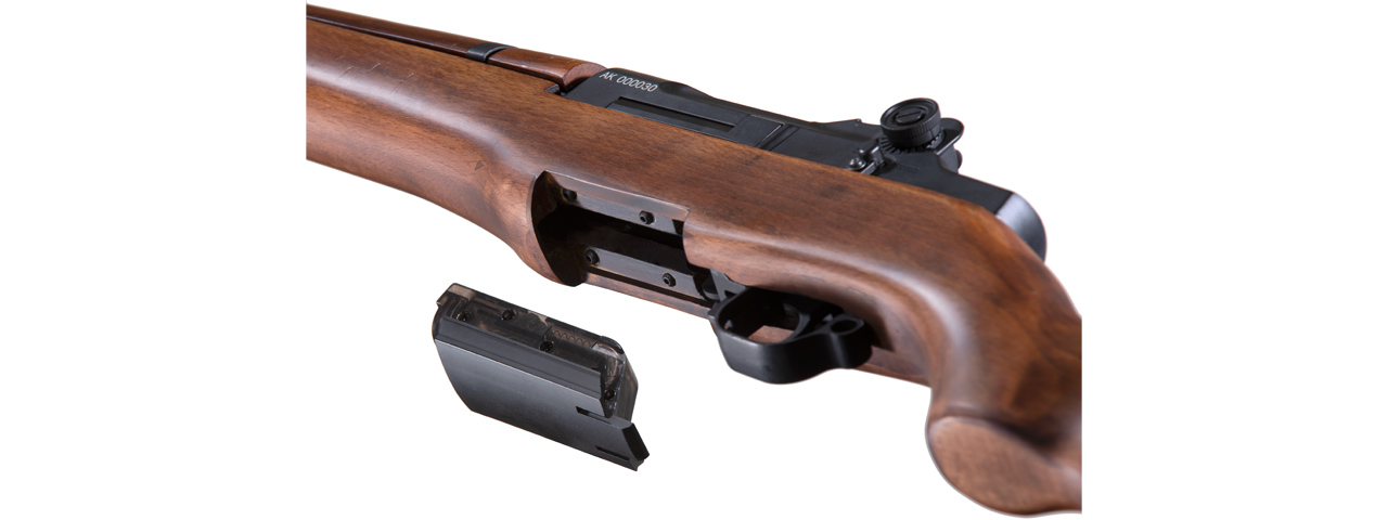 Atlas Custom Works Full Size M1 Garand Airsoft AEG with Real Wood Furniture - Click Image to Close