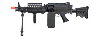 Atlas Custom Works MK46 M249 Saw Light Machine Gun w/ Polymer Receiver (Color: Black)