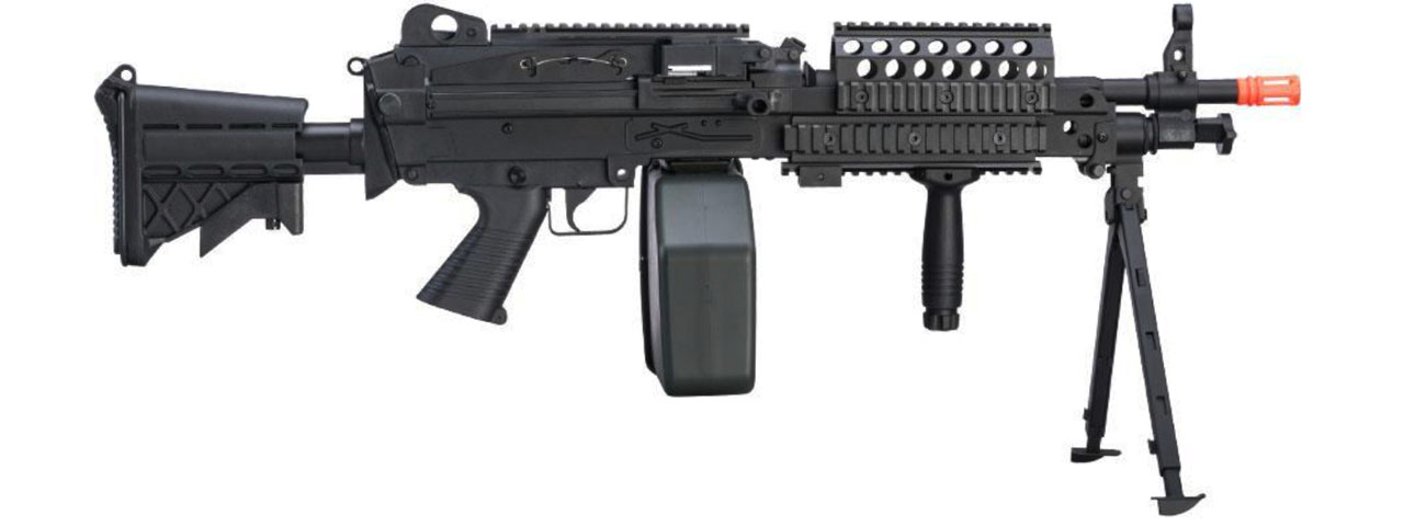 Atlas Custom Works MK46 M249 Saw Light Machine Gun w/ Polymer Receiver (Color: Black)