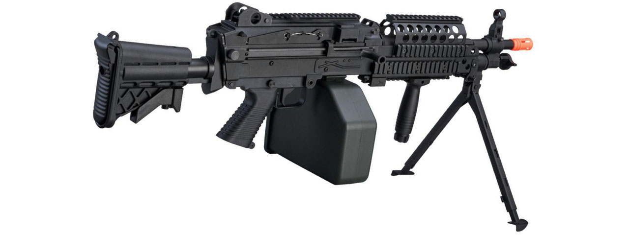 Atlas Custom Works MK46 M249 Saw Light Machine Gun w/ Polymer Receiver (Color: Black)