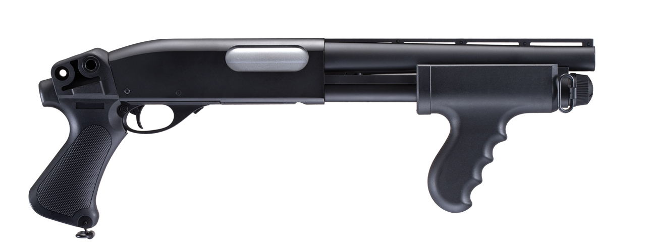 Atlas Custom Works IU-SXR1 CQB Pump Action Shotgun (Black) - Click Image to Close